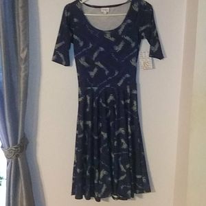Lularoe Nicole dress Women's Size Xs New With Tags